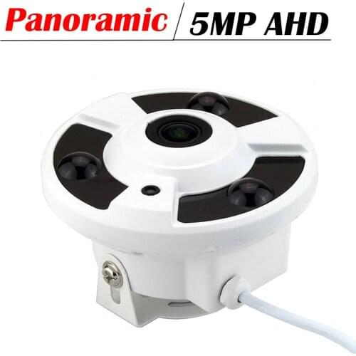 Panoramic HD 5MP 2MP SONY IMX323 AHD CCTV Security Camera Indoor 1.7mm lens Wide Angle Fish Eye Infrared Video Surveillance Cam