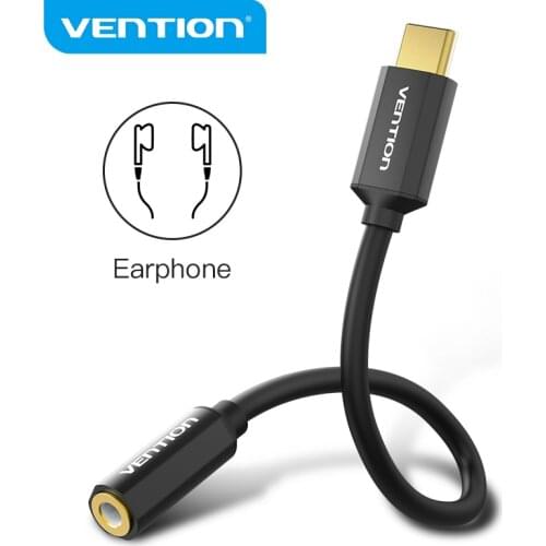 Vention Type C to 3.5mm USB C to Jack Earphone Adapter Audio Cable Headphones Adaptador for Huawei P40 Xiaomi Samsung Type C 3.5