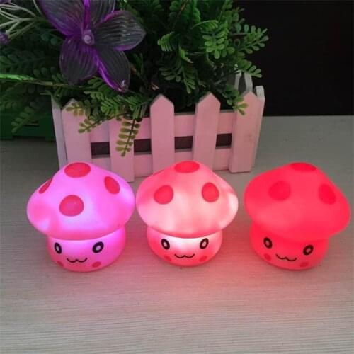 Plastic toy Colorful Mushrooms Modelling A Light Pink Movie & Tv Unisex Plastic Toy Flashing Multicolor Electronic 2020