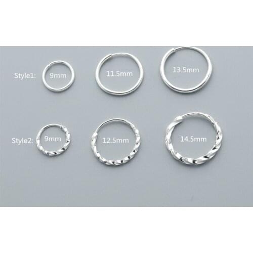 Lo Paulina 2021 New S990 Hoop Earrings For Women Or Men Joyas Bijoux Fine Jewelry Birthday Gifts