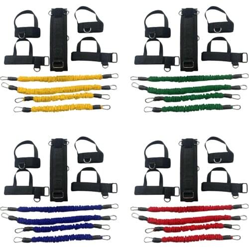 Sports Fitness Resistance Bands Set for Leg and Arm Exercises Boxing Muay Thai Home Gym Strength Training Equipment