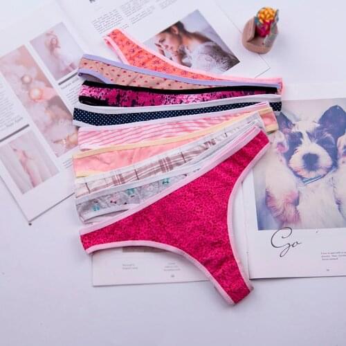 Cotton Womens Sexy Thongs G-string Underwear Panties Briefs For Ladies T-back 1pcs 87318