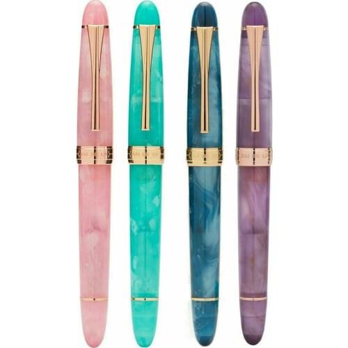 Vintage Screw Type Kaigelu 356 Resin Fountain Pen Iridium M 1.0mm Nib Writing Business Collectible Office Gift 4 Colors Optional