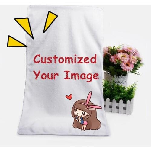 1PCS New Pattern Fashion Customized Anime Bath Towels Handkerchief Soft Face Towel Cartoon Washcloth Unisex