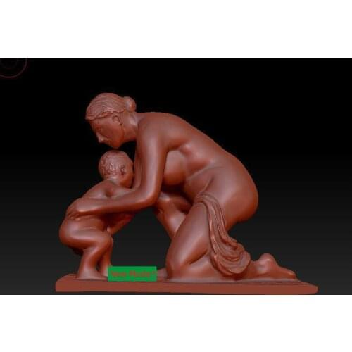 3D model relief STL models file format Goddess of mercy Mother and Child