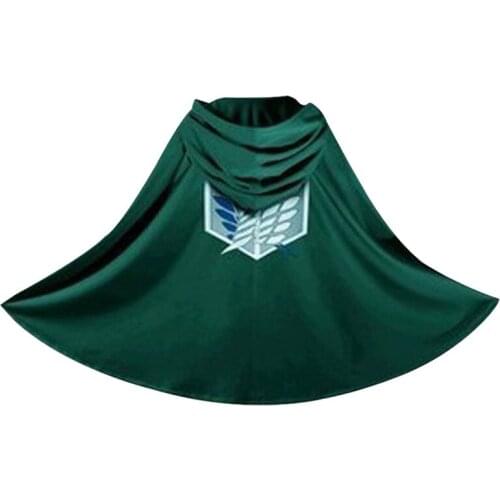 Anime Attack on Titan Cosplay Costume Eren Mikasa Cloak Shingeki no Kyojin Cosplay Scout Legion Cape Jiyuu no Tsubasa Printing