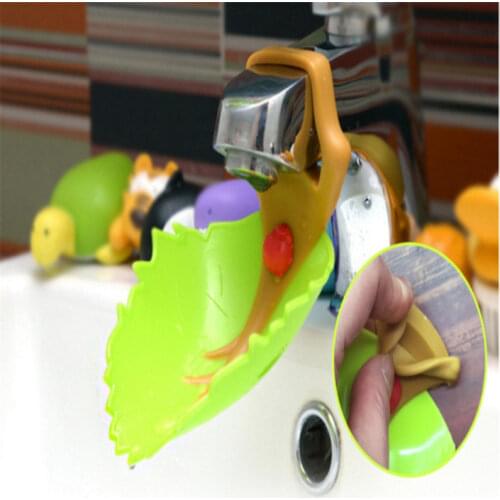Chidlren Cartoon Sink Baby Bath Tap Animal Bathroom Kitchen Water Faucet Extender for Hand Washing Plastic Shampoo Cap