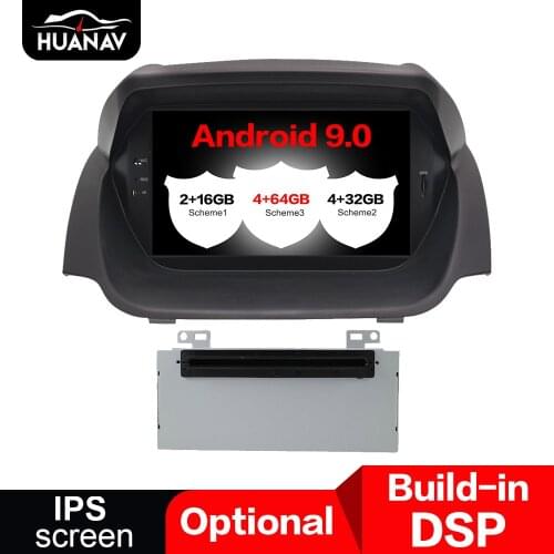 DSP Android 9.0 Car DVD Player GPS Navigation For Ford Fiesta 2013 2014 2015 2016 radio player Auto stereo Multimedia head unit