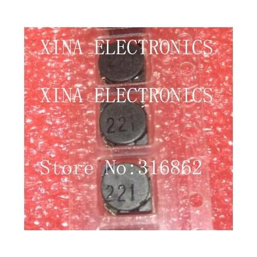 Shielded Inductor SMD Power Inductors 5D28 1.2A 220uh 221 marking 6X6X3MM 6*6*3MM 10pcs/lot 10UH/100UH/15UH/150UH/22UH/33UH/47UH