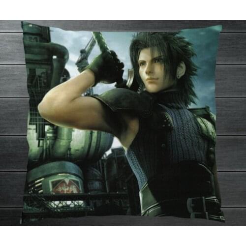 Final Fantasy VII FF7 Zack Fair Sexy Fanart Two Side 40x40cm Pillowcase Pillow Case Cover Cosplay Manga Gift BED/SOFA/CAR Decor