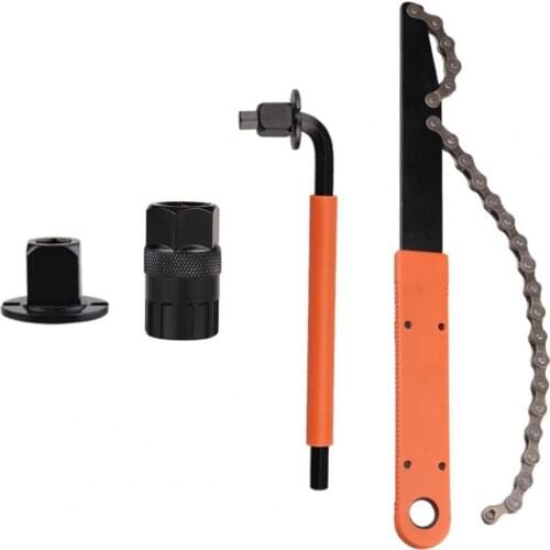 4Pcs/Set Cassette Removal Tools High Hardness Anti-deformation Stainless Steel Bicycle Freewheel Lockring for Bike Maintenance