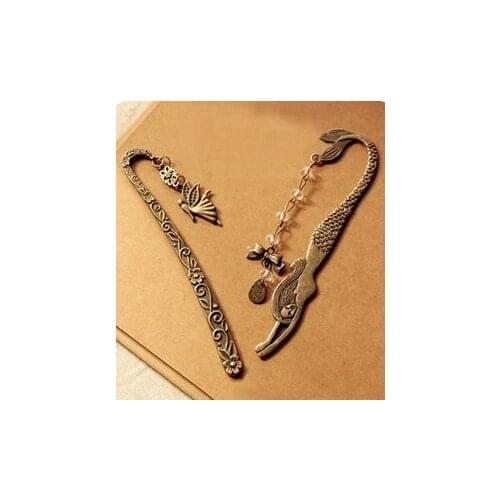 Angel paragraph European and American jewelry retro pattern elf bow beaded mermaid bookmark ear new