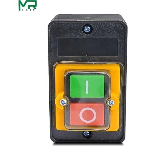 KAO-5H waterproof control push button switch 10A 250V 380V cutting machine rig drill switch 90*60*55mm