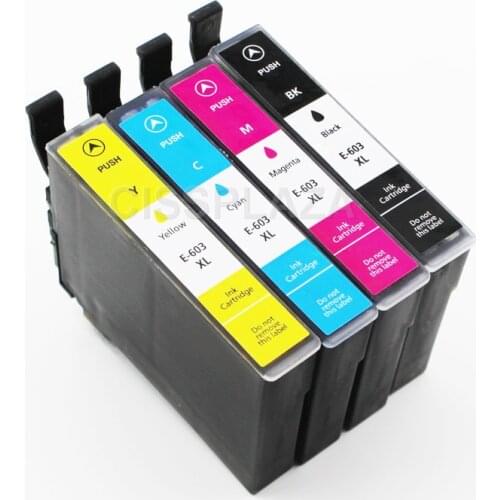 CISSPLAZA 1SET Europe T603XL 603XL full Ink Cartridge with Chip Compatible for epson WF2810 WF2830 WF2835 WF-2850 XP4100 XP4105