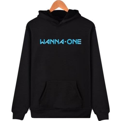 Kpop Korean New Boy Band WANNA ONE hoodie Fashion Clothing Korean Wanna One Clothes Men Women Hooded Sweatshirts
