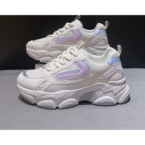 Ladies Trainers Casual Mesh Sneakers Pink Women Vulcanized Shoes Lightweight Soft Sneakers Breathable Footwear Basket Shoes