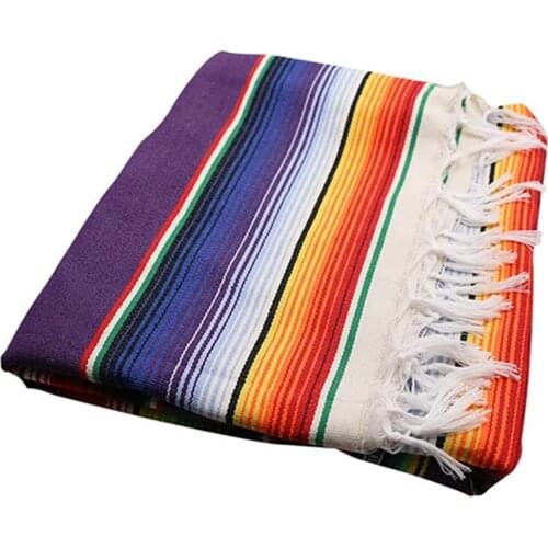 Mexican Tablecloth for Mexican Party Wedding Decorations, Mexican Saltillo Serape Blanket Bed Blanket Outdoor Table Cover Table