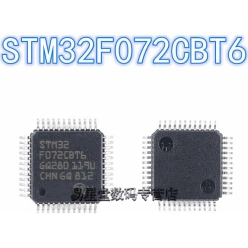 1PCS-5PCS 100% new original authentic STM32F072CBT6 QFP-48 32F072CBT6 QFP48 32-bit microcontroller chip