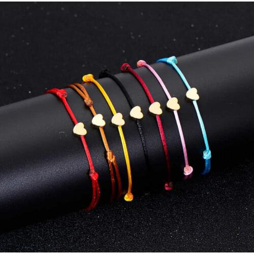 Fashionable and simple peach heart bracelet small and fresh small red love bracelet gift