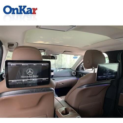 ONKAR Car Headrest Monitor for 2020 Mercedes-Benz GLS GLE V-Class C260 C300 S320 CLS63 2GB+16GB Android 9.0 Video Player WIFI