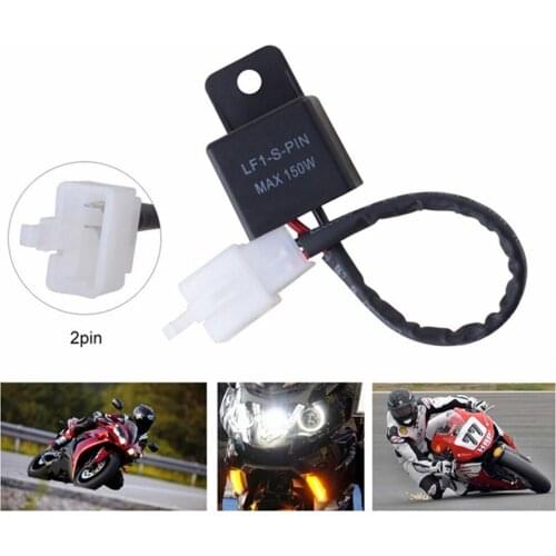 Motorcycle 2 Pin 12V Signal Rate Control Relay LED Turn Signals Light Flasher Blinker Flasher Relay