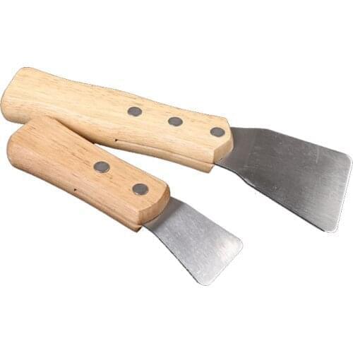 Stainless Steel Industrial Cauldron Welding Harpoon Fitting Scoop Stretching Ceiling Film Spatula Shovel