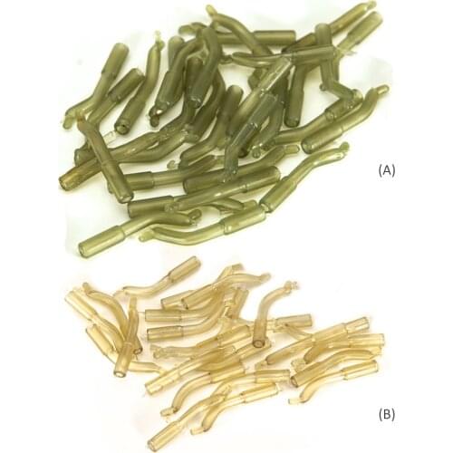 Fishing Hook Tube Silicone Hair Rig Line Aligner Sleeves Positioner for Carp Fishing End Tackle Accessories