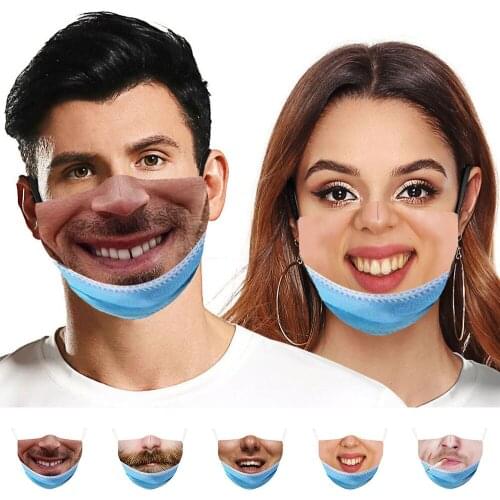 Halloween Cosplay Funny Masks Women Men Unisex Face Mouth Mascarillas Decoration Dustproof Reusable Adult Outdoor Cycling Mask