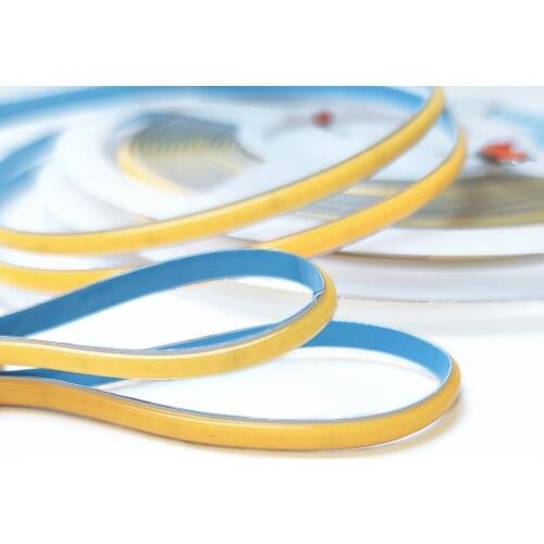 5mm Super Thin Soft LED COB Strip Light 384leds/m RA 90 Flexible Narrow FOB COB Bar Tape For Decoration Lighting 3000K 4000K 12V