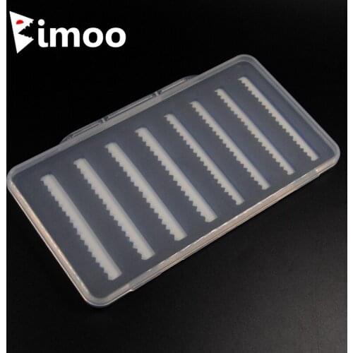 Bimoo Ultra Thin 18cm X 10cm X 1.3cm Fishing Fly Storage Nymph Scud Carry Box Slim Pocket Fly Case