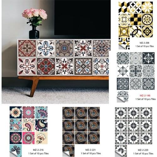28 Styles For Choose Tiles Sticker Kitchen Bathroom Wardrobe Art Mural Home Decor Waterproof Crystal Hard Film PVC Wall Decals