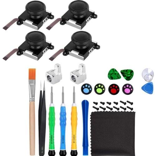 3D Replacement Joystick Analog Thumb Sticks Sensor Repair Joy-Con Tools for Nintendo Switch/Lite Joy-Con Tool 33Pcs