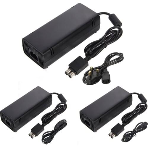 US/EU/UK AC Adapter Charger Power Supply Cable For Xbox360 Slim