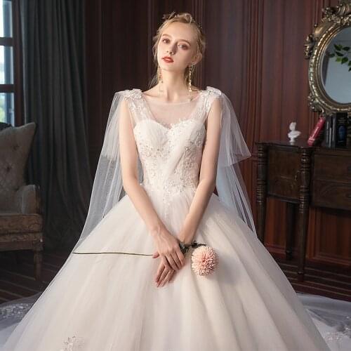 EZKUNTZA Sleeveless Wedding Dresses