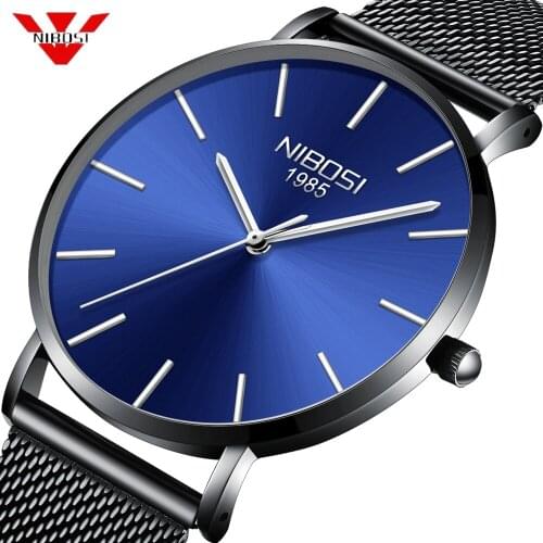 NIBOSI Ultra Thin Fashion Male Wristwatch Top Brand Luxury Business Watches Waterproof Men Watch Clock Relogio Masculino Saat