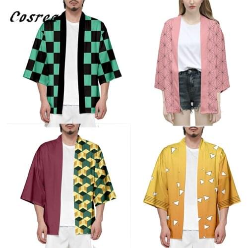 New Kamado Tanjirou Coat Demon Slayer Hoodies Sweatshirts Cosplay Costume Kamado Nezuko Tomioka Giyuu Jackets Men Halloween