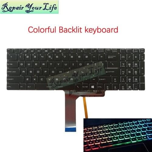 Genuine GS60 GS70 Backlit keyboard for MSI GE72 GE62 WS60 GS60 GS70 US English Laptop keyboard colorful backlight test well