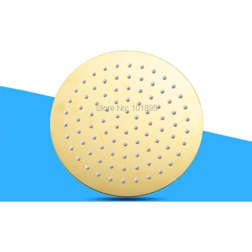 Luxury Stainless Steel Silver and Gold Color 4 Inch to 8 Inch Size of Round Rainfall Overead Shower L17172