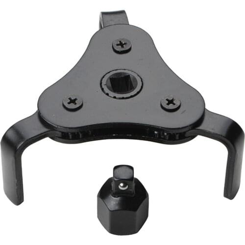 All Black Three-Jaw Oil Filter Puller Wrench Car Repair Adjustable Car Repairing Tools 65-110MM