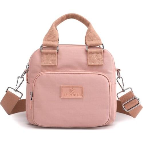 Womens Shoulder Bag Nylon Handbag Large Capacity New Fashion Messenger Bag Small Fashion Womens Single Shoulder Tote