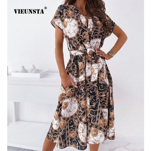 Стильные летние платья VIEUNSTA China At AliExpress