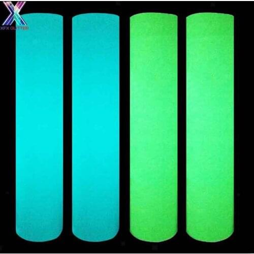 XFX HTV 25cmx100cm Luminous glow in dark Heat Transfer Vinyl noctilucent Heat Press Machine Tshirt Iron On HTV for Night dance