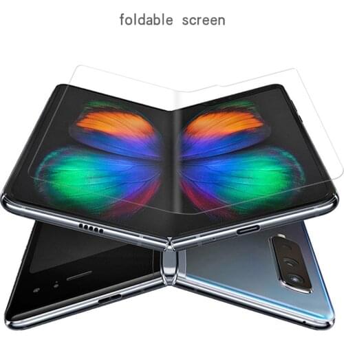 TPU HD Film Phone Screen Protective Film for Samsung Galaxy Fold Phone Front Rear Anti-scratch Film Screen Protector