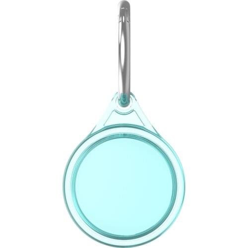 360 Transparent TPU Protective Case for Airtag Anti-lost Protector Cover For Airtags Locator Tracker Protect Cases with Key Ring