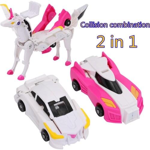 Hello Carbot Unicorn Mirinae Prime Series Body Robot Kit Toys Models 2 In 1 One Step Model Deformed Car Toy For Boy Girl Gift