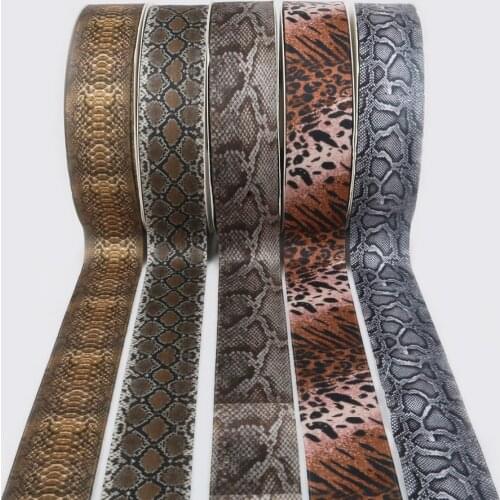 2yards 4cm Serpentine Ribbon Home Textile Garment Bags Shoes Crafts Sewing Fabric Ribbons For Decoration Snake Skin DIY Material