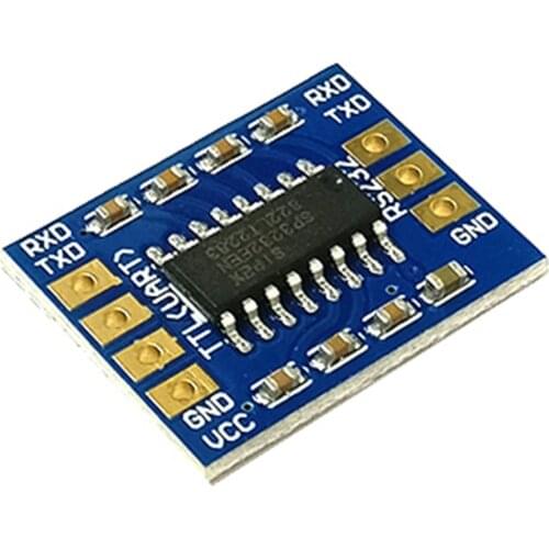 20PCS/LOT Mini MAX3232 RS232 to TTL Serial Port Leavel Converter Brush Module Connector MAX232 Flashing Board For Arduino
