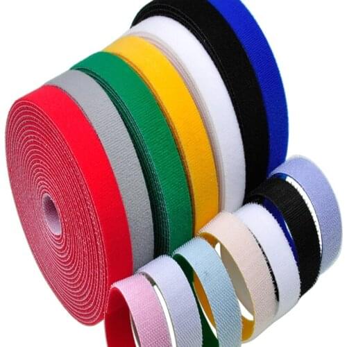 Wide20 mm Short Hook Loop Back to Back Cable Tie Nylon Fastening 5 Meters 1PCS