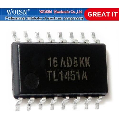 5pcs/lot TL1451A TL1451AC TL1451 SOP16 double width modulation control circuit new original 5.2MM 3.9MM In Stock