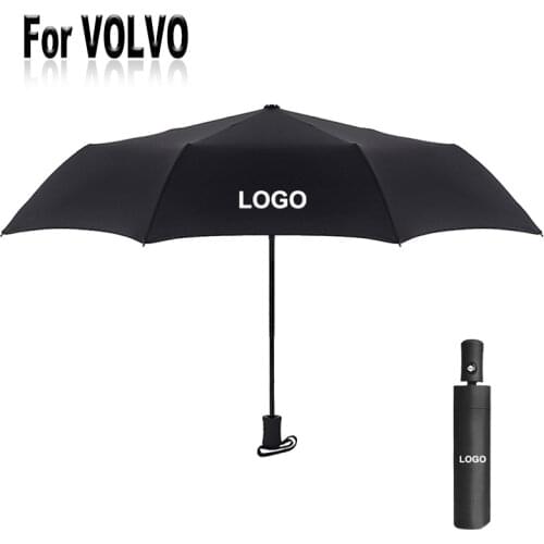 Car Emblem Umbrella For VOLVO Auto Logo Outdoor Portable Business Men Automatic Umbrella Women Windproof Parasol Luxury Gift